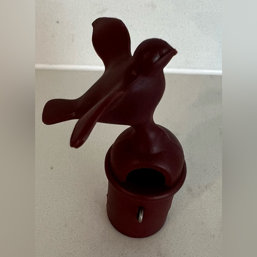 Alessi Replacement Bird Whistle in Burgundy for 9093 Michael Graves Kettle.
